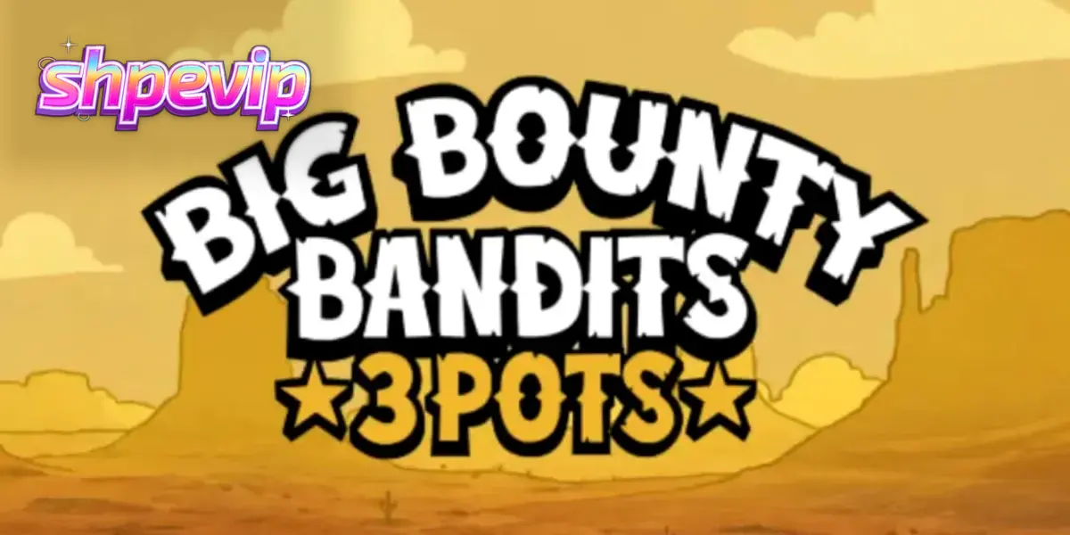 Tampilan visual slot Big Bounty Bandits dengan gaya animasi retro